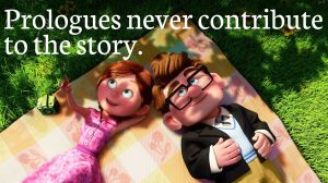 Prologues never contribute to the story--Up movie screenshot