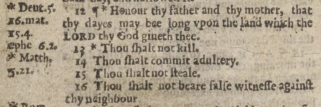 Bible proofreading: Thou shalt commit adultery