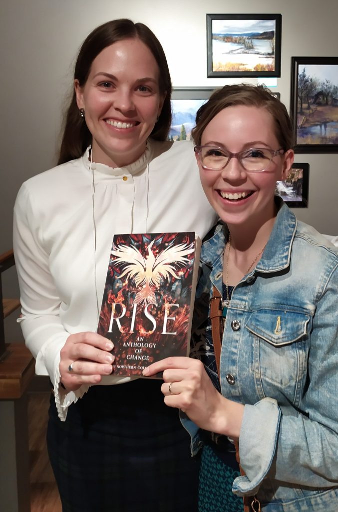 Editor and contributor to Rise at anthology launch party